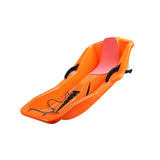 Maxbell Snow Sled for 2 Sledders Includes Pull Rope for Boy Girl Toddler Orange