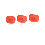 Maxbell 3Pcs Professional Guitar Picks Plectrums Silicone for Electric Guitar Banjo Red