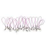 Maxbell 20pcs DIY Mobile Cellphone Keychain Lanyard Charms DIY Rope Light Purple
