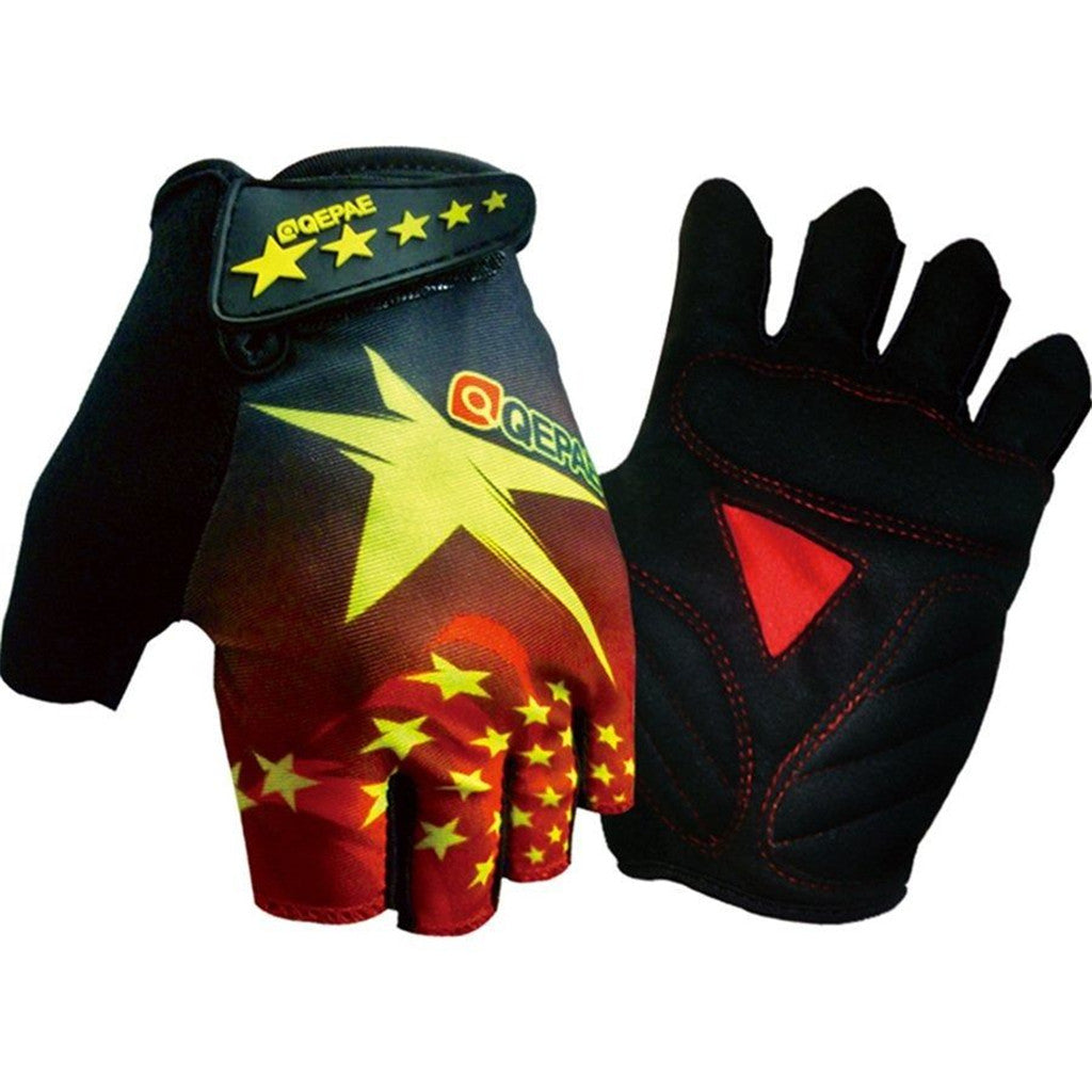 Maxbell Black Anti-slip Motorcycle Bike Cycling Racing Riding Protective Gear Half Finger Gloves XL