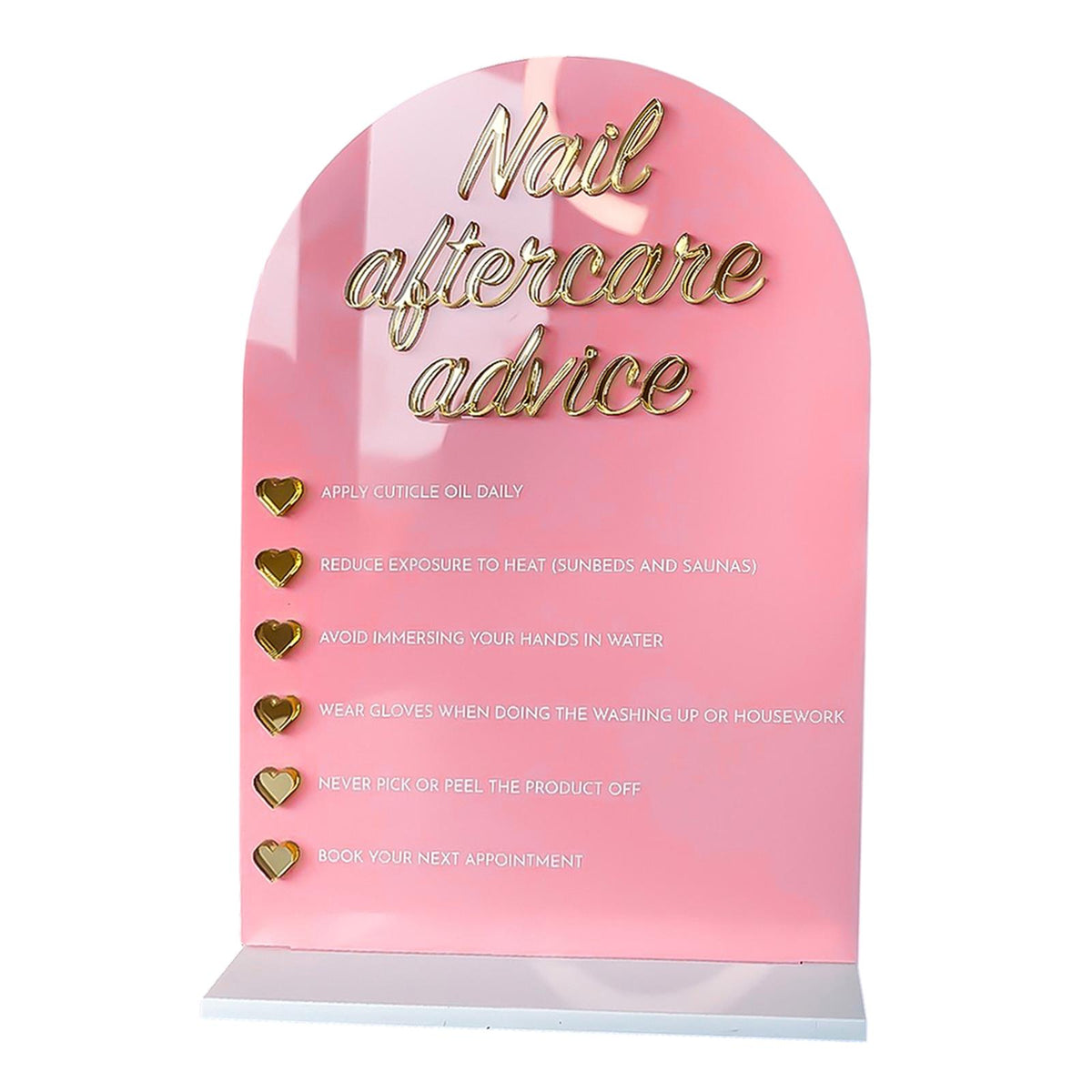 Maxbell Nail Color Display Board Acrylic Portable Lightweight Manicure Showing Board