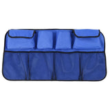 Max Car Backseat Bag Trunk Organizer Storage Bag Mesh Hanging Pocket Blue