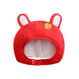 Maxbell Lovely Rabbit Hat Cosplay Headband Warm Festival Role Play Costume Headgear Red