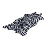 Maxbell Soft Faux Animal Skin Fur Rug Non-slip Mat Carpet Zebra