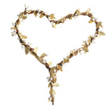 Max Handmade DIY Heart Flower Leaf Wreath Garland Forehead Hair Band  Gold