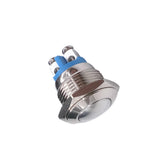 Maxbell 16mm 5/8" Metal Momentary Push Button Switch 3A/250V AC SPST 1NO Industrial Car Switch