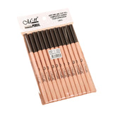 Maxbell 12Pcs Eyeliner Pencil Blemishes for Face Shaping Lips Dark Circles Treatment Coffee Natural