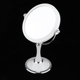 Max Dual Side Freestanding Makeup Shaving Cosmetic 1X/3X Magnifying Mirror Round