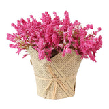 Max Artificial Lavender Gypsophila Flowers Bouquet Potted Flower Rose Red