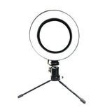 Maxbell 6inch 16cm Desktop Fill Light LED Ring Fill Light + Mini Tripod for Makeup