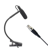 Maxbell Instrument Microphone Condenser Clip Metal for Sax Trumpet Stage Performance L5