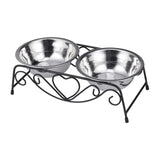 Maxbell Pet Dog Bowls Stand Puppy Feeding Dish Water and Food Bowls Neck Protection