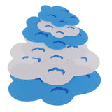 Maxbell 6 Pcs Lovely EVA Foam Clouds Wall Sticker for Kid Children's Room Decoration