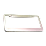 Maxbell Metal Aluminium Alloy Anodized Car License plate frame holder Blank Silver