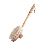 Maxbell Bath Brush Back Scrubber for Facial Cleansing Brush Bathing Exfoliating Straight Handle