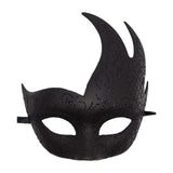 Maxbell Half Face Mask Cosplay Adults Halloween Flame Bend Mask for Fancy Dress style A