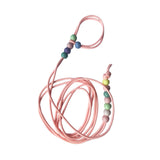 Maxbell Traction Rope Luminous Belt for Turtle Amphibians Bearded Dragon pink