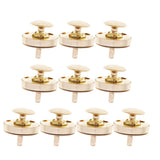 Maxbell 10 Sets Double Sided Nail Magnetic Button Clasp Sewing Fasteners Gold 18mm