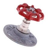 Maxbell Industrial Rustic Wall Mounted Hand Wheel Hook Coat Hook Key Holder Silver