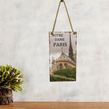 Max Hanging Wall Poster DIY Hanging Wooden Plaque Notre Dame de Paris Style 1