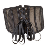 Maxbell Elastic Waist Belt Girdle Cincher Waspie Underbust Corset Lace Tied Women M 65CM 65-75CM