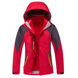 Maxbell Women 2 in 1 Sport Ski Winter Jacket with Fleece Liner Jacket XL Red