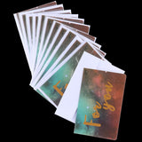 Max 12 pcs Assorted All Occasion Kraft Greeting Cards Folding Card Handmade B
