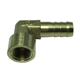 Max Brass 90 Degree Female Thread Hose Pipe Fitting, 1/4'' Connector DN8x10mm