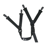 Maxbell Safety Helmet Chin Strap Quick Release Buckle with Chin Cup Helmet Chinstrap Black