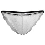 Maxbell Women's Bikini Lace Panties Lingerie Hipster Briefs Underwear M White