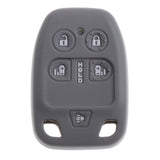 Max Car Key Fob Protector Silicone Case Cover 6 Buttons for Honda Gray