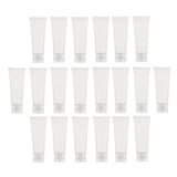 Max Maxb 20PCS 50ml Empty Plastic Tubes Bottles for Body Lotion Cream Shampoo Smooth