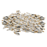 Max Metal Spoon Fishing Lures Hard Sequins Baits Silvery 100pcs