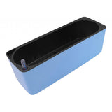 Max Plastic Rectangular Self Watering Flowerpot with Water Level Gauge Blue