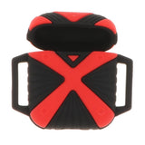 Maxbell Silicone Case Shockproof Cover for Apple Airpods Black and Red
