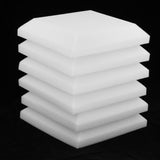 Max Maxb 6 Pieces Sound Stop Acoustic Foam Panel Soundproofing Board  Pad White