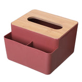 Maxbell Tissue Cover Napkin Dispenser with Storage Compartment for Kitchen Home Pink