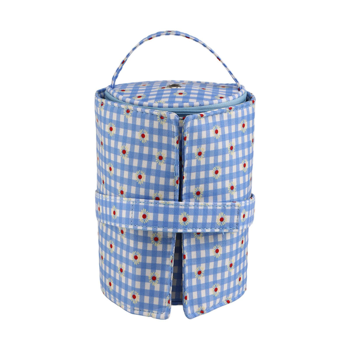 Maxbell Knitting Bag Zipper Closure Small Holder Case Yarn Organizer Knitting Lovers Blue
