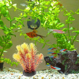 Max Artificial Plants for Aquarium Decorations Aquatic Plant Plastic Orange