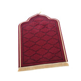 Maxbell Worship Mat Floor Carpet Thickened Floor Mat Prayer Mat for Wedding Travel Red Large