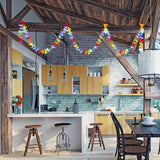 Maxbell Hawaiian Tropical Luau Flower Leis Garland Necklace Wedding Decor 300cm