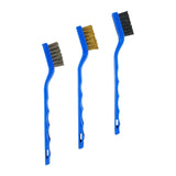 Maxbell 3x Mini Brass Brushes Cleaning Brush for Cleaning Welding Slag and Rust