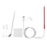 Maxbell Ear Wax Removal w/Camera Endoscope Otoscope Earpick Ear Cleaning Red