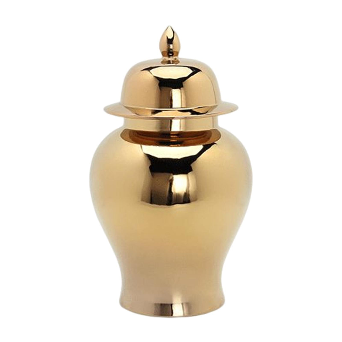Maxbell Traditional Ceramic Ginger Jar Flower Vase with Lid Porcelain Jar