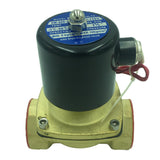 Maxbell DC24V/AC220V 1.5'' Brass Electric Solenoid Valve Water Air Gas Normal Closed DC24V