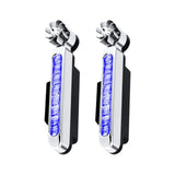 Maxbell 2 Pieces Car Wind Powered Light ABS Daytime Running Light for Cars Auto Blue
