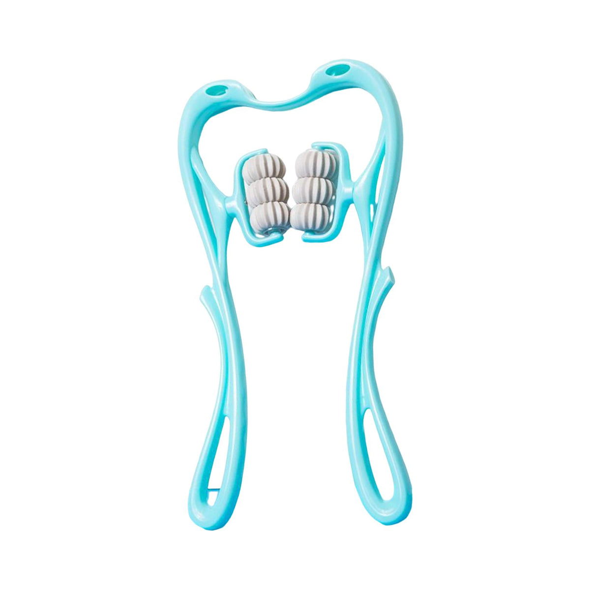 Maxbell Neck Massager Tool 6 Balls Multifunctional Handheld for Legs Elderly Men Blue