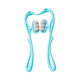 Maxbell Neck Massager Tool 6 Balls Multifunctional Handheld for Legs Elderly Men Blue