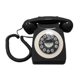 Maxbell Retro Landline Phone Old Style with Redial Classic for Hotel Use Office Home Black