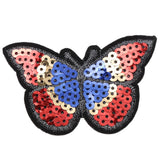 Maxbell 6pcs Butterfly Applique Sequin Sew Clothes Bag DIY Hairband Embroidery Patch